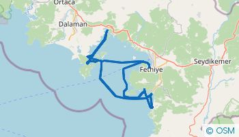 Itinerario de una semana de navegación desde Fethiye